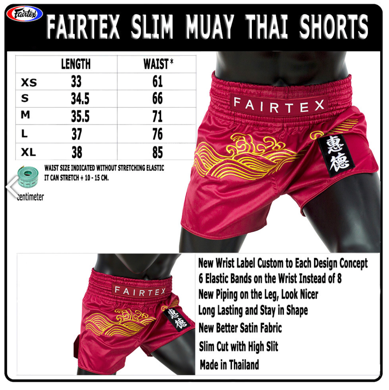 Fairtex Muay Thai Shorts - BS1910 Golden River