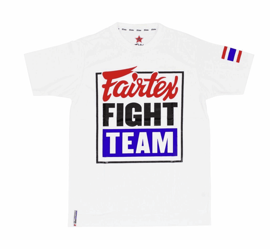 FAIRTEX T Shirt - Fight Team - WHITE/BLUE (TST51) - 0