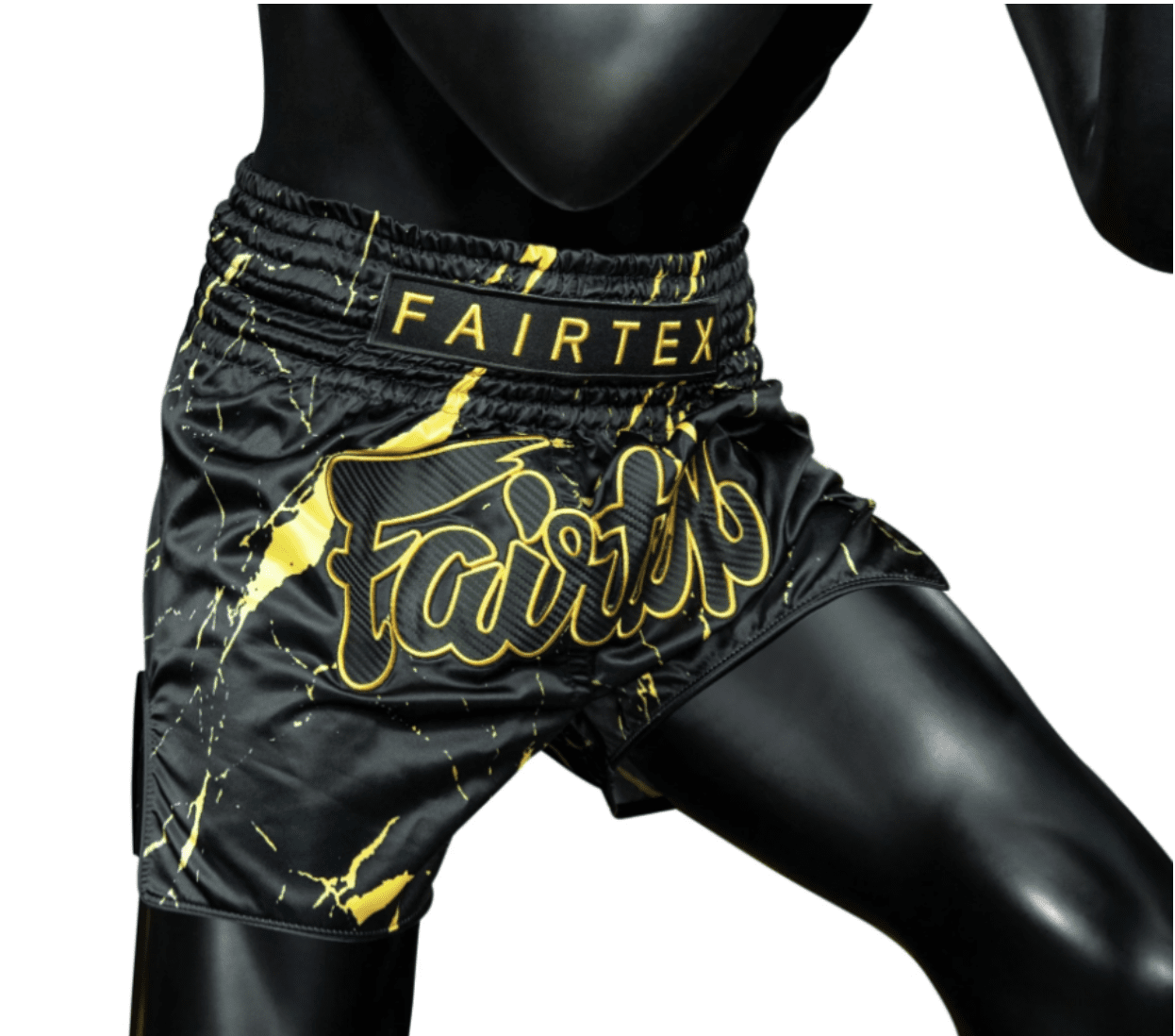 fairtex black marble muay thai shorts - 2